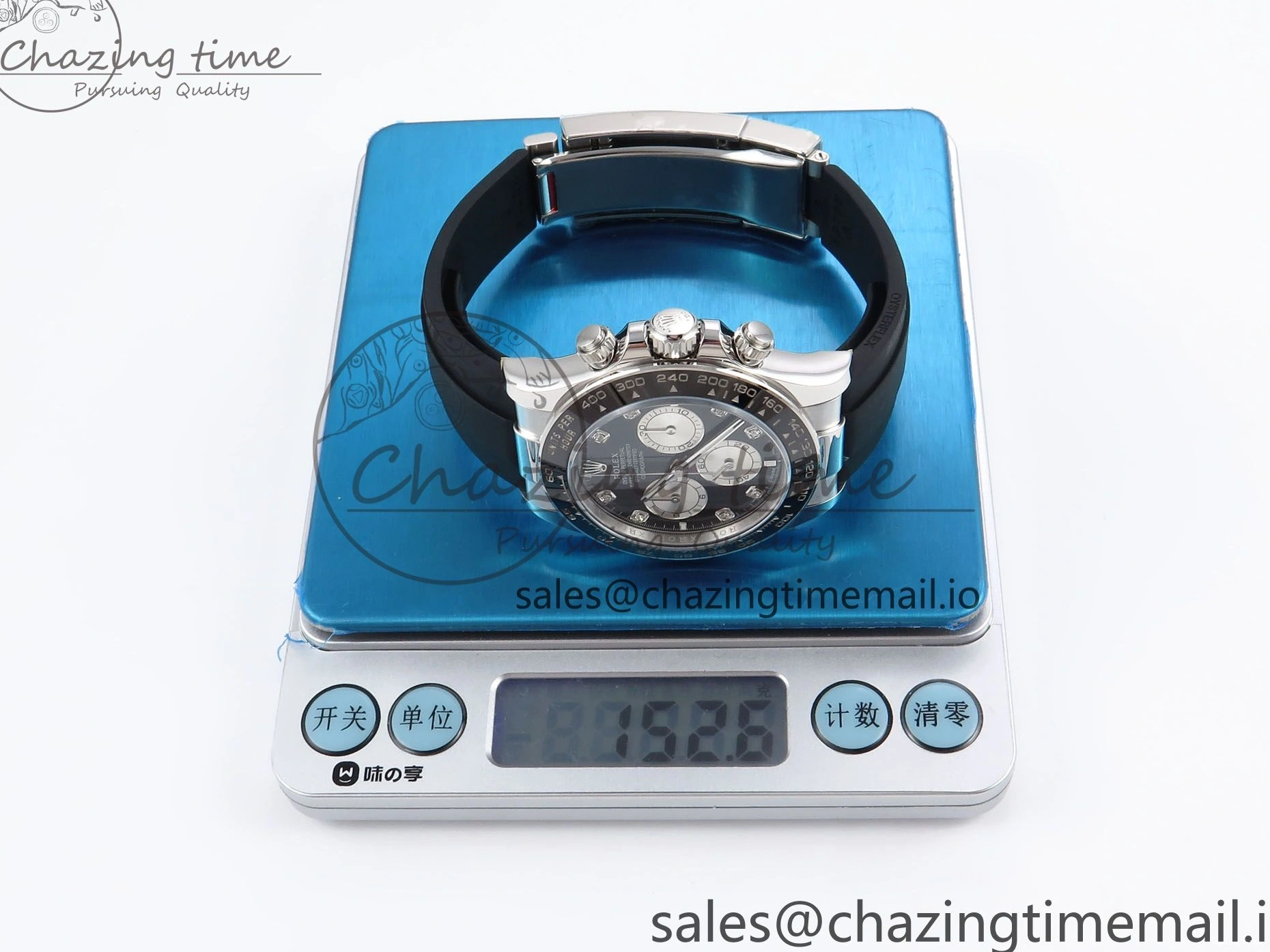 0417 EyeCatching Daytona 126519 LN APSF 1:1 Best Edition Black Diamonds Dial on Oysterflex Strap SH4131（Gain Weight） 1027